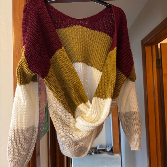 Colorblock V-Neck Sweater - Picture 2 of 2